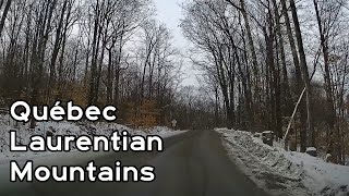 Québec Laurentian Mountains Laurentides Winter Drive