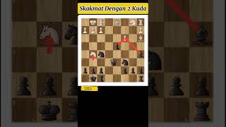 Skakmat dengan 2 kuda#chess #chessgame #catur