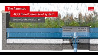 The ACO Patented Blue Roof Attenuation System - Warm Green \u0026 Hard Inverted Roof