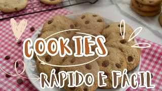 COMO FAZER COOKIES RÁPIDO E FÁCIL 🍪😋💖 Ótimo lanche para criançada de férias 🥰#lanche #cookies