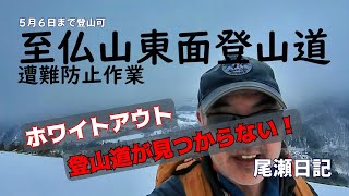 【期間限定】至仏山東面登山道を登る　遭難防止作業　ozediary　尾瀬日記