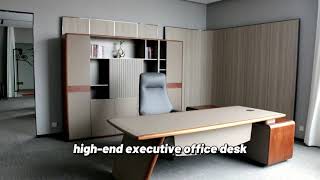 High End CEO Desk Modern Boss Office Furniture Table Manager Executive Desk