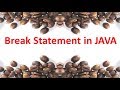 Break Statement in JAVA,30#