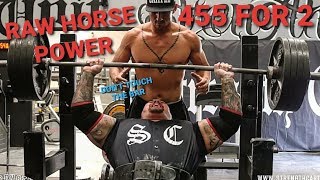 455 OVER HEAD PRESS FOR A DOUBLE \