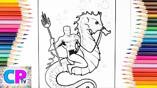 Aquaman Coloring Pages ,How to Color Aquaman Coloring Pages Tv,Superhero Under the Water