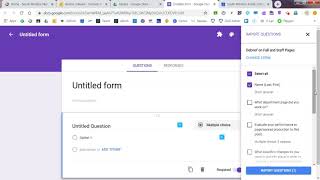 Combine Questions from Multiple Google Forms