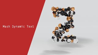 Mash Dynamic Text (Maya + Arnold)