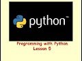 GCSE Python Programming 5 - Lists/Arrays