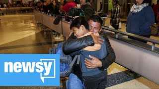 9 migrant parents reunite with children