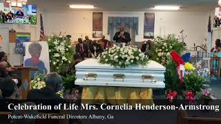 Celebration of Life Mrs. Cornelia Henderson-Armstrong
