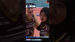 Ngerii!!😱 Megawatihangesti adu spike oleh idolanya kim Yeon-koung??😱🔥#volleyball#redspark#viralshort