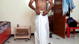 Wearing Varkari Dhoti ! वारकरी धोतर कसे नेसावे