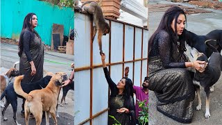 rupali ganguly Some Special Moment's During The Shoots Of Anupama With Animal #anupama #film