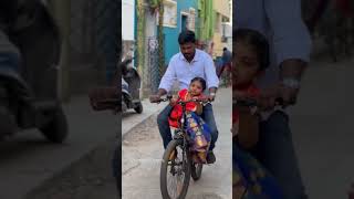 என் தங்கை மகளுடன் ஒரு சைக்கிள் பயணம் 🚲 😎😜😜 #shorts #shortsvideo #reels