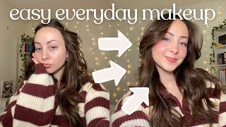 get ready with me 🤍 my easy everyday makeup routine *beginner friendly*