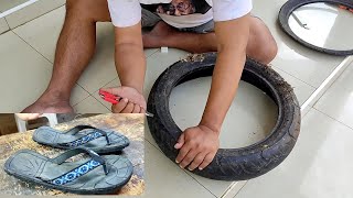 Sandal anti slip dari ban bekas