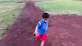 TheChanClan: Lucas Runs the Bases at the Baseball Park - May 2018