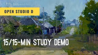 Oil painting demo in 15 minutes. Learn oil painting.