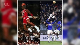Juventus, Ronaldo come Michael Jordan: il 'volo' a 2.56 metri scatena l'ironia social