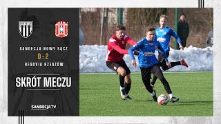 Sandecja Nowy Sącz - Resovia Rzeszów 0:2, skrót meczu | 25.01.2025