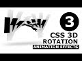 CSS3 3D Rotation Animation Effects - Part 3 - Html CSS Animation Tutorial