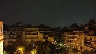 A  lighting storm in Athens .#Κεραυνοί στην #Αθήνα #Athens #Greece #storm #lighting #thunder