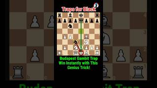 Budapest Gambit: The Ultimate Chess Trap for Fast Wins!#BudapestGambit #ChessTactics #ViralChess