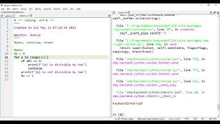 Lesson 7 Python loops pass continue break