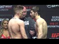 Norman Parke vs  Rustam Khabilov weigh in and staredown   VIDEO