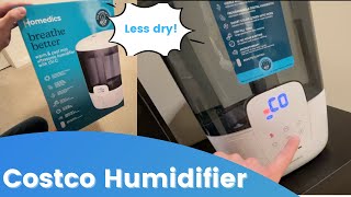 Costco Homedics Warm \u0026 Cool Mist Ultrasonic Humidifier with UV-C Unboxing and Quick Review