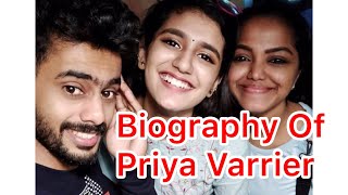 Biography Of Priya Prakash Varrier| Priya Prakash Varrier Life Style| Priya Varrier with her family
