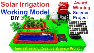 solar powered agriculture(irrigation) working model - diy - science project | howtofunda