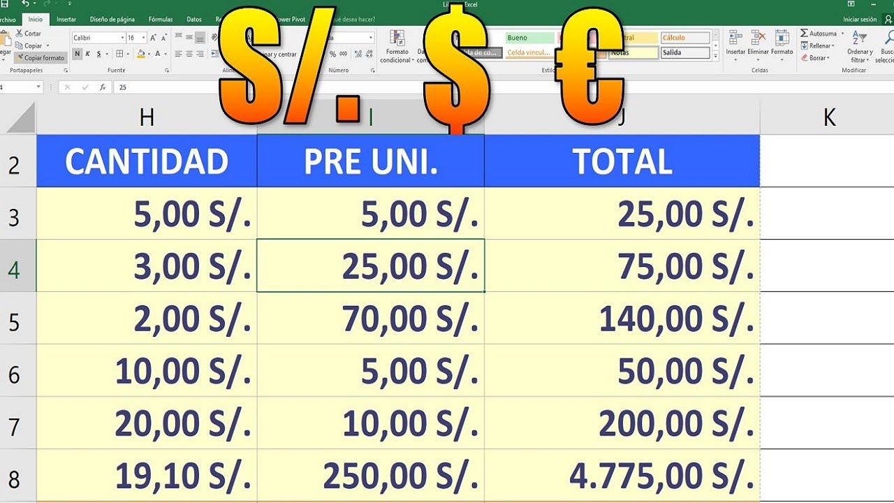 Convertir Dolares A Soles En EXCEL - YouTube