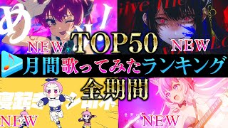 【ALLTIME全期間/月間TOP50】8月ホロライブ歌ってみた月間ランキング 50 most viewed cover song this MONTH【2023年8月】【hololive】