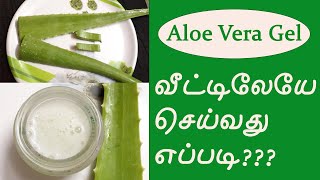 ஈசியா வீட்டிலேயே கற்றாழை ஜெல் தயாரிப்பது எப்படி - How to Prepare Aloe Vera Gel Easily at Home