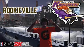 NBA 2k21 NEXTGEN PARK  ROOKIEVILLE TO KNIGHTS AFFILIATION