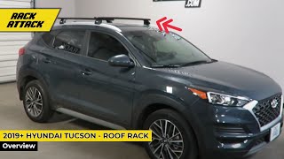 2019+ Hyundai Tucson with Thule Rapid Podium WingBar Evo Roof Rack