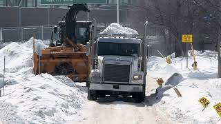 Awesome snow removal operation in residential areas of Ottawa