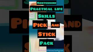 Montessori Practical Life Skills: Pick \u0026 Stick Pack for 2-6 Year Olds