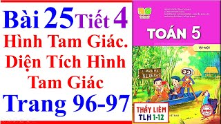 Toán Lớp 5 Bài 25 | Hình Tam Giác. Diện Tích Hình Tam Giác | Trang 96 - 97 | Kết Nối Tri Thức Tiết 4