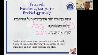 First verse for The Haftara for the weekly portion of Tetzaveh (Ezekiel 43:10)