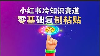 2025年小红书冷知识赛道：零基础复制粘贴，轻松变现300+