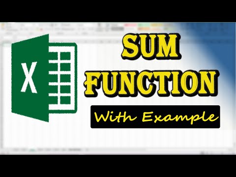 SUM Function in Excel | Explained with Examples