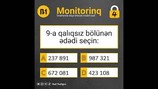 Monitorinq imtahanı üzrə model sual  #ibtidaisinif #nailsadigov #monitorinq #sinif4