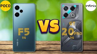 Poco F5 Vs Infinix GT 20 Pro | Full Comparison 🔥