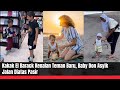 Kakak El Barack Kenalan Teman Baru, Baby Don Asyik Jalan Diatas Pasir