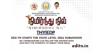 EDII-TN | TNYEIDP NIMIRNTHU NILL | Hackathon Idea Submission.