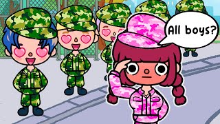 I’m The Only Girl In All Boys Military School 💂👧💂 Toca Life World | Toca Boca