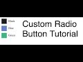 Custom Radio Button Tutorial | HTML, CSS only Tutorial