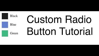 Custom Radio Button Tutorial | HTML, CSS only Tutorial